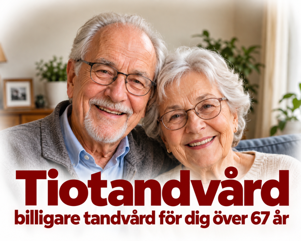 Två pensionärer som nyttjar tiotandvård